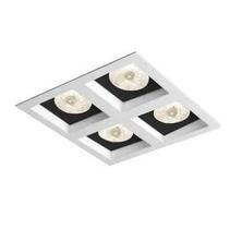 Spot de Embutir Recuado Direcionável Quadruplo Dicroica 17x17x8,5cm D&D