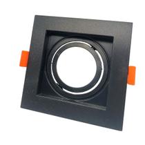 Spot de Embutir Recuado Facho Orientável AR111 Preto Opus