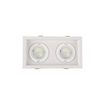 Spot de Embutir Recuado Nordecor Flea Duo para 2 Lâmpadas MR16 GU10 Bivolt Spot de Embutir Recuado Nordecor Flea Duo para 2 Lâmpadas MR16 GU10 Bivolt