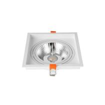 Spot De Embutir Recuado Nordecor Loyo Para 1 Lâmpada Ar111 Gu10 Quadrado Branco Spot De Embutir Recuado Nordecor Loyo Para 1 Lâmpada Ar111 Gu10 Quadrado Branco