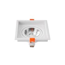 Spot De Embutir Recuado Nordecor Loyo Para 1 Lâmpada Ar70 Quadrado Branco Spot De Embutir Recuado Nordecor Loyo Para 1 Lâmpada Ar70 Quadrado Branco