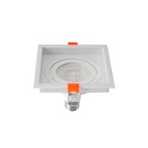 Spot De Embutir Recuado Nordecor Loyo Para 1 Lâmpada Par 20 E27 Quadrado Branco Spot De Embutir Recuado Nordecor Loyo Para 1 Lâmpada Par 20 E27 Quadrado Branco