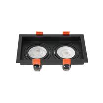 Spot de Embutir Recuado Nordecor Loyo para 2 Lâmpadas GU10 MR16 - Mbled/Nordecor Spot de Embutir Recuado Nordecor Loyo para 2 Lâmpadas GU10 MR16 - Mbled/Nordecor