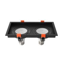 Spot de Embutir Recuado Nordecor Loyo para 2 Lâmpadas Par 20 E27 Spot de Embutir Recuado Nordecor Loyo para 2 Lâmpadas Par 20 E27