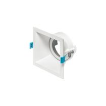 Spot De Embutir Recuado Stella Square Ar70 Gu10 Quadrado Bivolt Branco