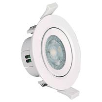 Spot de Embutir Redondo Branco 7cm Led 3W 3000K Bivolt