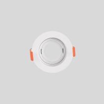 Spot de Embutir Redondo Branco MR11 Mini Dicroica GU10 Direcionável Recuado 7,5cm