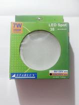 Spot de Embutir Redondo Branco Starlux 7 Watts 220 Volts Luz Amarela 3.500 K Spot de Embutir Redondo Branco Starlux 7 Watts 220 Volts Luz Amarela 3.500 K