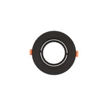 Spot de Embutir Redondo Preto AR111 GU10 Direcionável Plano 17cm Spot de Embutir Redondo Preto AR111 GU10 Direcionável Plano 17cm