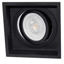 Spot de Embutir Slim Frame Preto YA002 Bella + LED PAR20 BQ ST2729