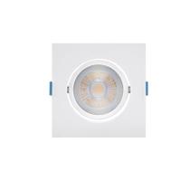 Spot De Led De Embutir Recuado Stella Easy Evo Par 20 Quadrado 7w Bivolt Branco - 3000k - Luz Amarela