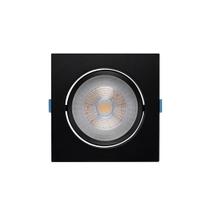 Spot De Led De Embutir Recuado Stella Easy Evo Par 30 Quadrado 12w Bivolt Preto - 3000k - Luz Amarela
