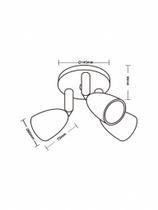 Spot de Led Direct Triplo MR16 Circular 12w Branco Taschibra Spot de Led Direct Triplo MR16 Circular 12w Branco Taschibra