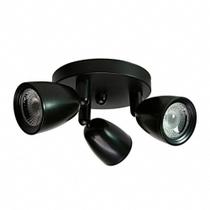 Spot De Led Direct Triplo Mr16 Circular 12W Preto Taschibra Spot De Led Direct Triplo Mr16 Circular 12W Preto Taschibra