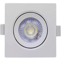 Spot De Led Embutir Quadrado 7w Branco Bivolt Branco Jsq - J