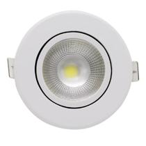 Spot De Led Embutir Redondo 5w Amarelo Bivolt Branco Foxlux