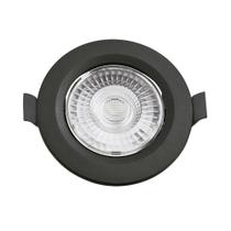 Spot De Led Embutir Slim Mr16 Redondo 6w Preto Bivolt Blumenau 6500k Luz Fria