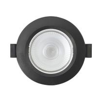 Spot De Led Embutir Slim Par20 Redondo 8w Preto Bivolt Blumenau 4100k Neutro