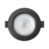Spot de Led Embutir Slim PAR20 Redondo 8W Preto Bivolt Blumenau