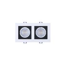 Spot de Led Recuado Taschibra Frame 2xMR16 Quadrado 10W Bivolt Spot de Led Recuado Taschibra Frame 2xMR16 Quadrado 10W Bivolt