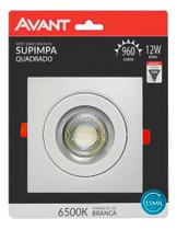 Spot De Led Supimpa Quadrado Avant 6500k 12w Luz Branca