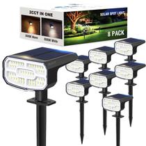 Spot de luzes solares JEJOT, pacote com 8, 2CCT, 4 modos, IP65