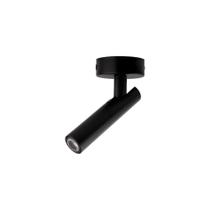 Spot De Sobrepor Blumenau Petit Led 2w Bivolt Preto 3000k Luz Amarela