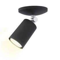 Spot De Sobrepor Direcionável Cannon Mr11 Preto Taschibra Spot De Sobrepor Direcionável Cannon Mr11 Preto Taschibra