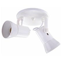 Spot De Sobrepor Duplo E27 2L Branco Starluz Bivolt