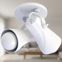 Spot De Sobrepor Faro 2 Lâmpadas E27 PP Ideal Praia Maresia Branco