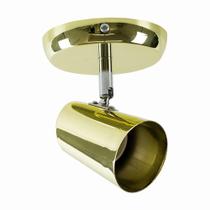 Spot De Sobrepor New Short Direcionável Mr16 Dourado Llum