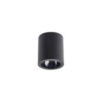 Spot De Sobrepor Nordecor Klor Gr Mini Redondo Led 5w Bivolt Preto 3000k Luz Amarela 6592
