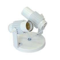 Spot de Sobrepor para 2 Lâmpadas com Aletado Branco Spot de Sobrepor para 2 Lâmpadas com Aletado Branco