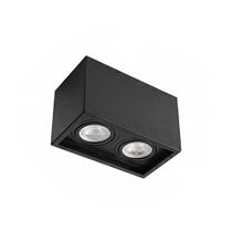 Spot de Sobrepor Recuado Loyo Up Duplo para 2 Lâmpadas MR16 GU10 Preto Nordecor Iluminação Spot de Sobrepor Recuado Loyo Up Duplo para 2 Lâmpadas MR16 GU10 Preto Nordecor Iluminação
