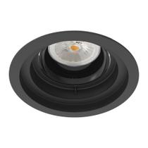 Spot de Teto Embutido Micro Borda 4162-PM Interlight - Preto Orientável