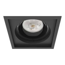 Spot de Teto Embutido Micro Borda 4165/1-PM Interlight - Preto Orientável