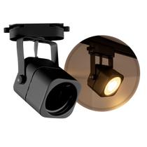 Spot de Trilho Quadrado Preto Foco Direcionável p/ LED MR16 DS2362 Delis ST3240