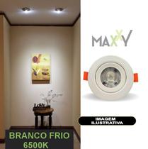 Spot Dicroica Redondo Direcionável LED SMD 3W Frio (6500K)