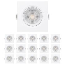 Spot Dicróico LED Embutir Quadrado 5W Luz Fria 6500k Bivolt Quantidade:10 Spot Dicróico LED Embutir Quadrado 5W Luz Fria 6500k Bivolt Quantidade:10
