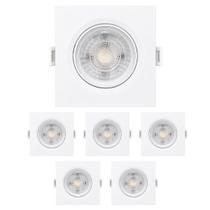 Spot Dicróico LED Embutir Quadrado 5W LuzQuente 3000k Bivolt Quantidade:6 Spot Dicróico LED Embutir Quadrado 5W LuzQuente 3000k Bivolt Quantidade:6