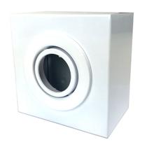 Spot Direcional Sobrepor Branco Texturizado 1XDicroica GU10 - Rioprelustres - 3500/1 Dicroica BR-TEXT