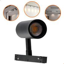 Spot Direcionavel Led 10w 48v Trilho Eletrificado Magnético Spot Direcionavel Led 10w 48v Trilho Eletrificado Magnético