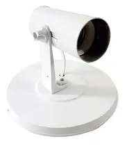 Spot Direcionável Liso E27 Bivolt Branco e Preto Sobrepor Teto 1 Bocal P Lâmpada LED