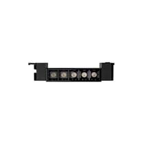 Spot Direcionável Para Trilho Eletrificado Blumenau Led Up Linear Pontual 10w Bivolt Preto 3000k Luz Amarela