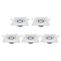 Spot Direcionável Quadrado Avant Supimpa 5w 6500K 5 Unidades Spot Direcionável Quadrado Avant Supimpa 5w 6500K 5 Unidades