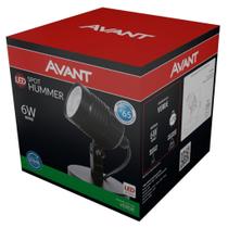 Spot Direcionável Sobrepor Avant Hummer 6W Bivolt Preto - Luz Verde