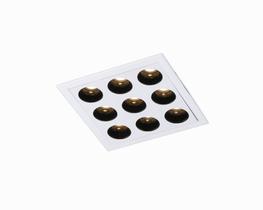 Spot Downlight Led de Embutir POWERUS 9 LEDS 18W Nordecor Spot Downlight Led de Embutir POWERUS 9 LEDS 18W Nordecor