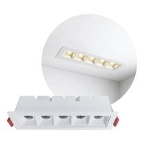 Spot Downlight LED Embutir Evon 5 Focos 10W 3000K IRC90 DL-7424 Astraled ST3295