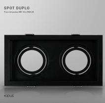 Spot Duplo de Embutir Retangular Orientável Recuado 1XPAR20 - Opus