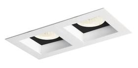 Spot Duplo Recuado de Embutir MR11 Mini Dicroica kit C/ 3 Un